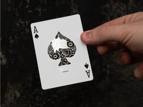 Butterfly Playing Cards Workers Edition Silver by Ondrej Psenicka - Image 2