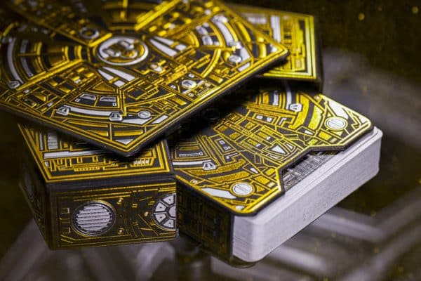 Cosmo Voyager: Gold Space Pod Edition Playing Cards by Card Mafia - Image 2