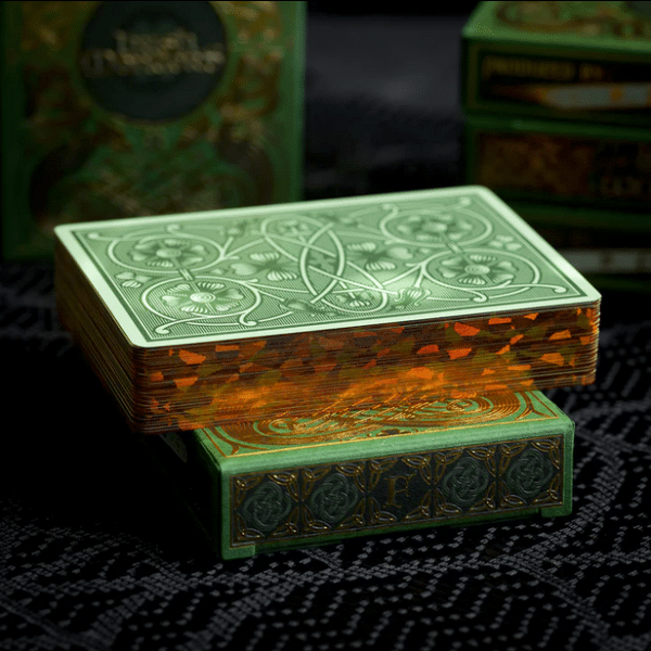 Fulton's Irish Wonders Limited Gilded Edition- Orange Playing Cards by Fulton