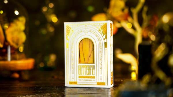 Amber Golden Morpho Playing Cards by TCC