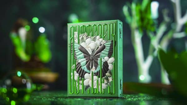 Emerald Green Morpho Playing Cards by TCC
