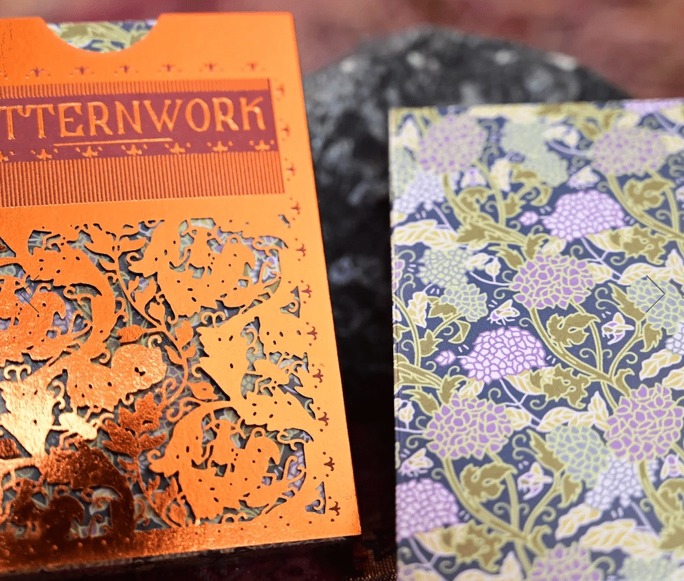 Dyed Patternwork (Hydrangea and Honey Bees) Playing Cards by Jack