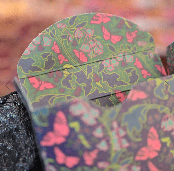 Dyed Patternwork (Bluebells and Butterflies) Playing Cards by Jack Brutus Penny - Image 7