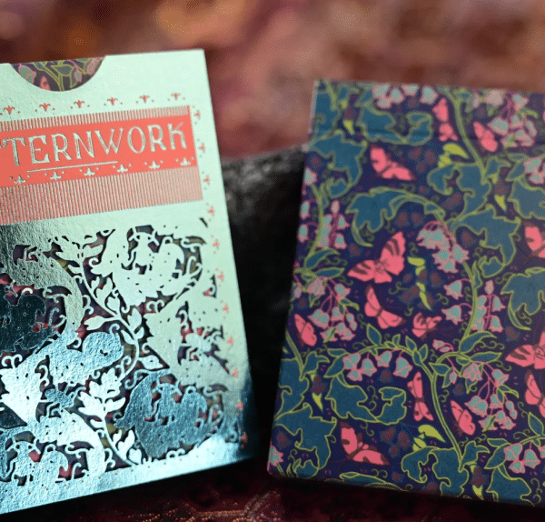 Dyed Patternwork (Bluebells and Butterflies) Playing Cards by Jack Brutus Penny