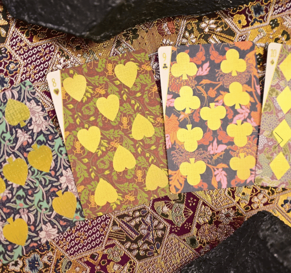 Gilded Patternwork (Marigold and Moths) Playing Cards by Jack Brutus Penny - Image 5