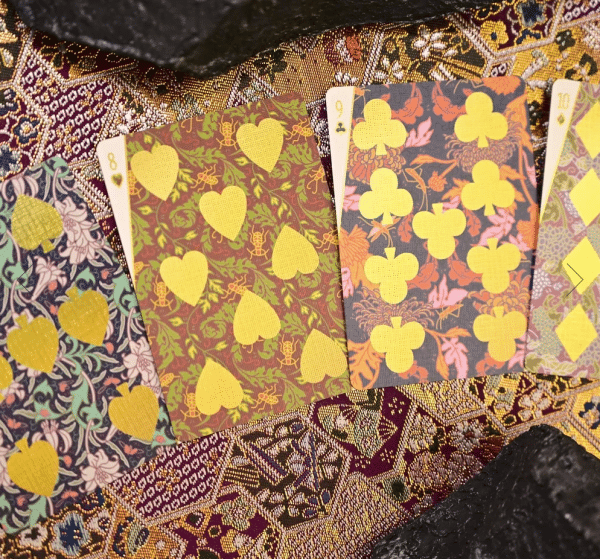 Gilded Patternwork(Chrysanthemums and Crickets) Playing Cards by JackBrutusPenny - Image 5