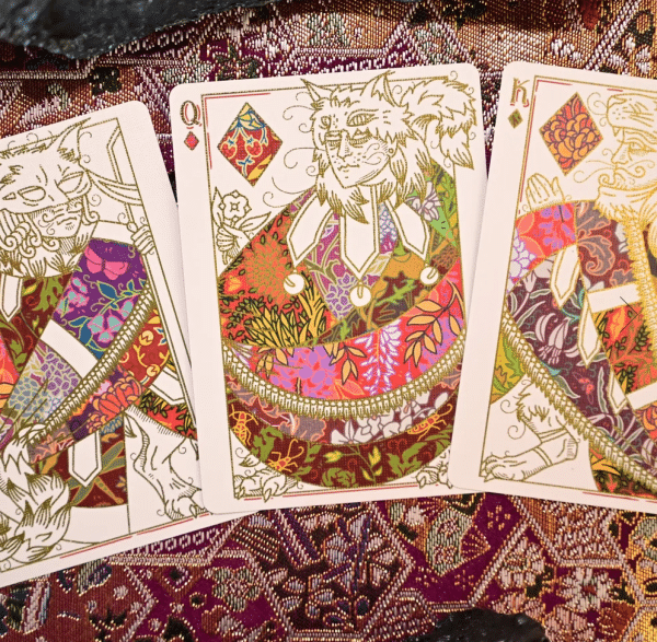 Gilded Patternwork(Chrysanthemums and Crickets) Playing Cards by JackBrutusPenny - Image 4