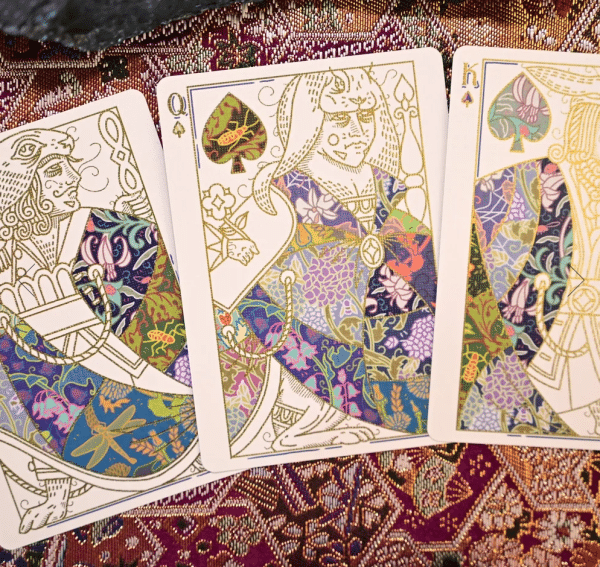 Gilded Patternwork(Chrysanthemums and Crickets) Playing Cards by JackBrutusPenny - Image 3
