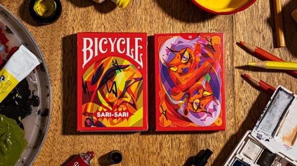 Bicycle Sari Sari (Code Red Edition) Playing Cards by USPCC