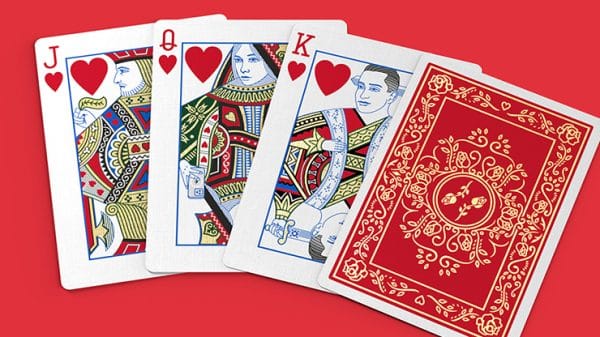 Red Roses Gold Foil Playing Cards (Fully Marked) by Daniel Schneider - Image 6