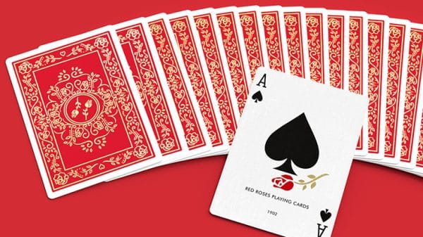 Red Roses Gold Foil Playing Cards (Fully Marked) by Daniel Schneider - Image 5