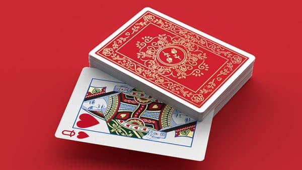 Red Roses Gold Foil Playing Cards (Fully Marked) by Daniel Schneider - Image 4