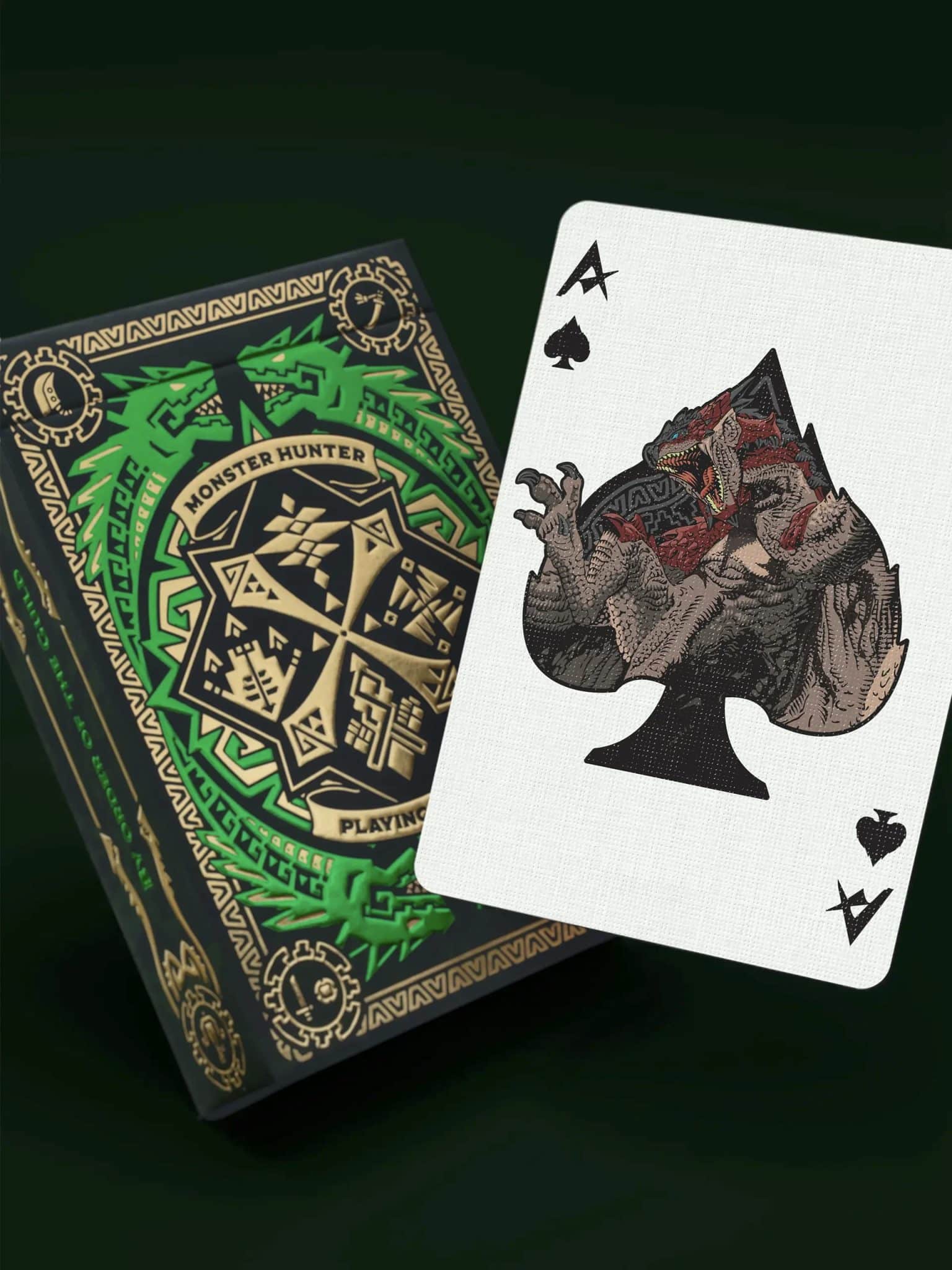 Monster Hunter Playing Cards- Green by Dyenamik | X-Decks Playing