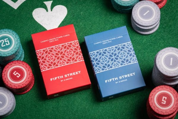 Fifth Street (Blue), PVC Waterproof, Bridge Size, Poker Index Playing Card Deck - Image 2