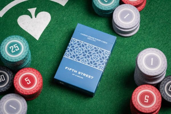 Fifth Street (Blue), PVC Waterproof, Bridge Size, Poker Index Playing Card Deck - Image 4