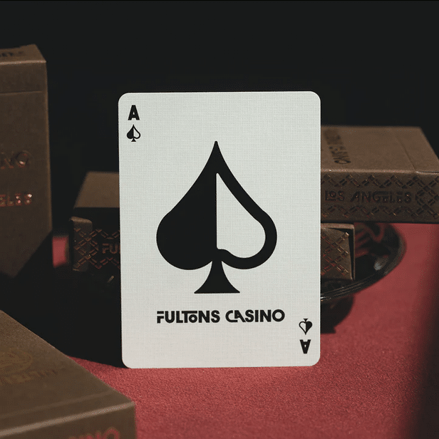Fultons Casino Los Angeles Playing Cards Signed AP by Fulton | X