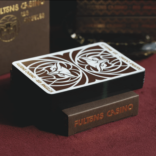 Fultons Casino Los Angeles Playing Cards Limited Gilded- Black by Fulton