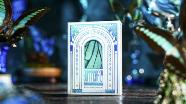 Prism Blue Morpho Playing Cards by TCC