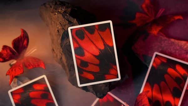 Morpho V2 Carmine Playing Cards by TCC Fashion - Image 9