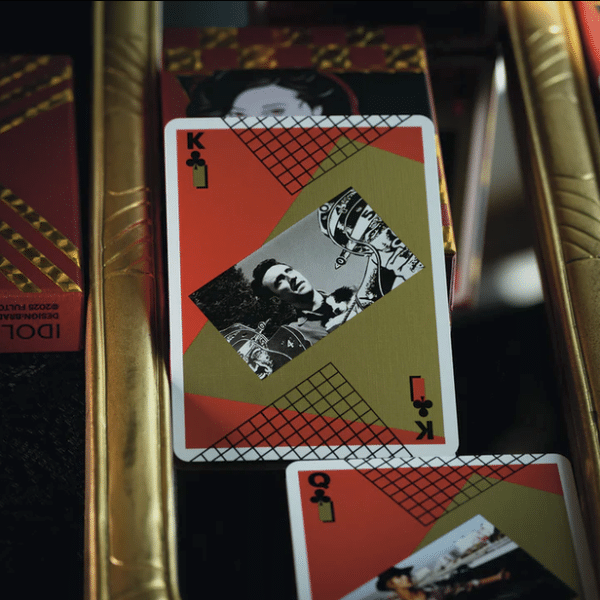 Vaporwave Idol 2 Limited Gilded- Red Playing Cards by Fulton - Image 15
