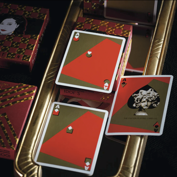 Vaporwave Idol 2 Limited Gilded- Red Playing Cards by Fulton - Image 14