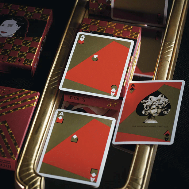 Vaporwave Idol 2 Limited Gilded- Black Playing Cards by Fulton | X