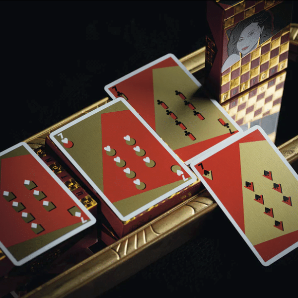 Vaporwave Idol 2 Limited Gilded- Red Playing Cards by Fulton - Image 12