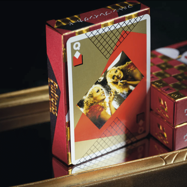 Vaporwave Idol 2 Limited Gilded- Red Playing Cards by Fulton - Image 10