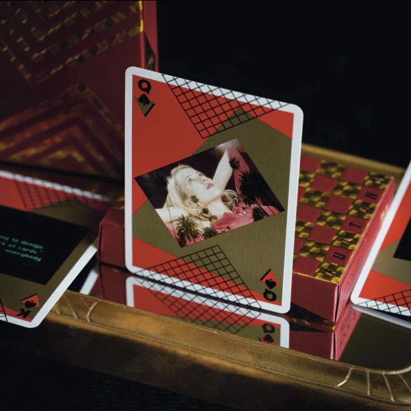 Vaporwave Idol 2 Limited Gilded- Red Playing Cards by Fulton - Image 9