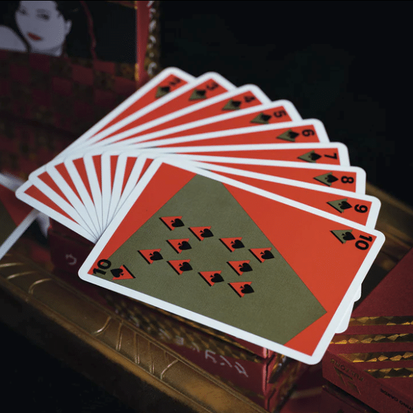 Vaporwave Idol 2 Limited Gilded- Red Playing Cards by Fulton - Image 7