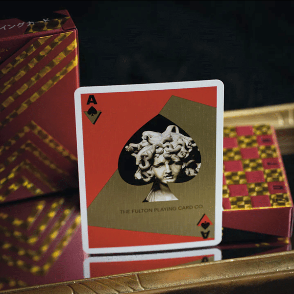 Vaporwave Idol 2 Limited Gilded- Red Playing Cards by Fulton - Image 6