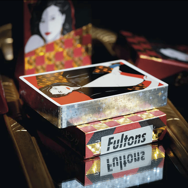 Vaporwave Idol 2 Limited Gilded- Silver Playing Cards by Fulton
