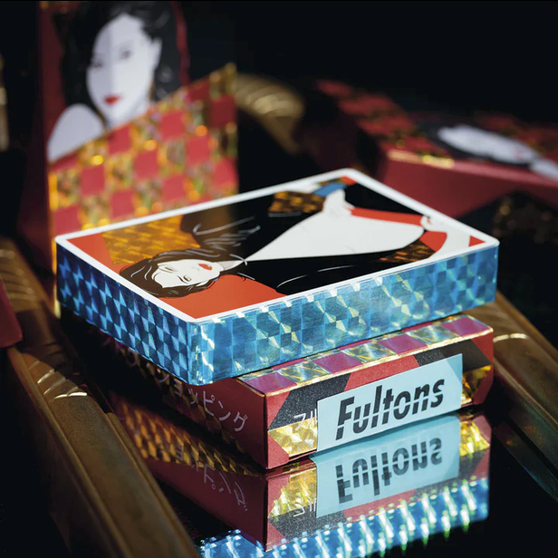 Vaporwave Idol 2 Limited Gilded- Aqua Playing Cards by Fulton | X