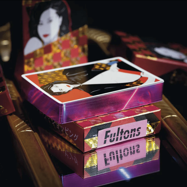 Vaporwave Idol 2 Limited Gilded- Pink Playing Cards by Fulton
