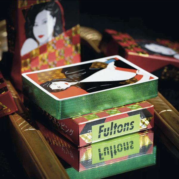 Vaporwave Idol 2 Limited Gilded- Green Playing Cards by Fulton