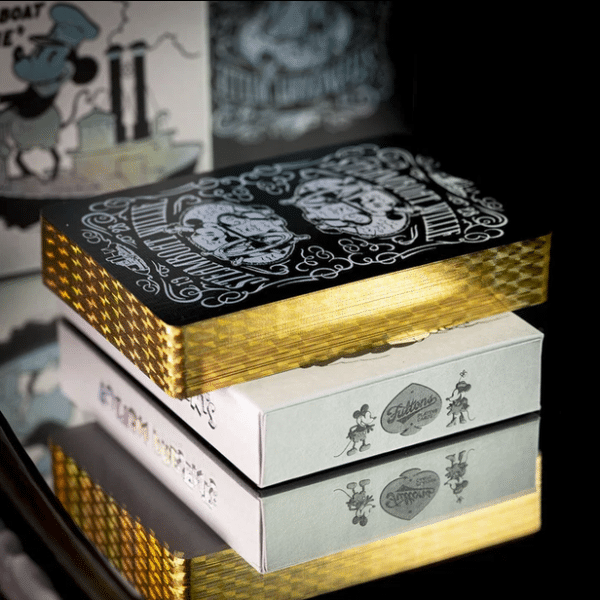 Steamboat Willie Limited Gilded- Gold Playing Cards by Fulton