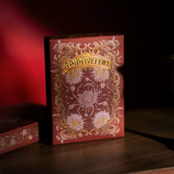 Epiphyllum V2 Red Playing Cards by AboutCardistry