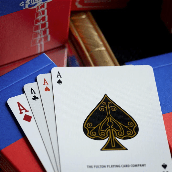 Ace Fulton's Casino Sample Limited Gilded Edition- Blue Playing Cards by Fulton - Image 7
