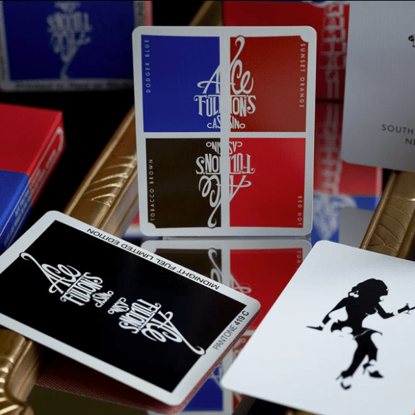 Ace Fulton's Casino Sample Limited Gilded Edition- Blue Playing Cards by Fulton - Image 5