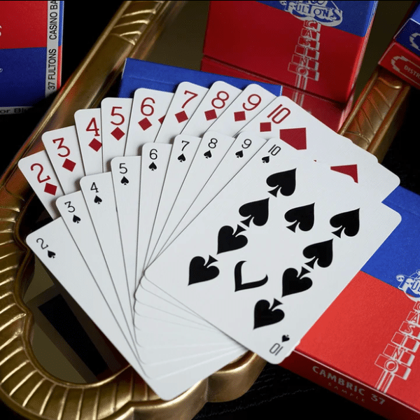 Ace Fulton's Casino Sample Limited Gilded Edition- Blue Playing Cards by Fulton - Image 3