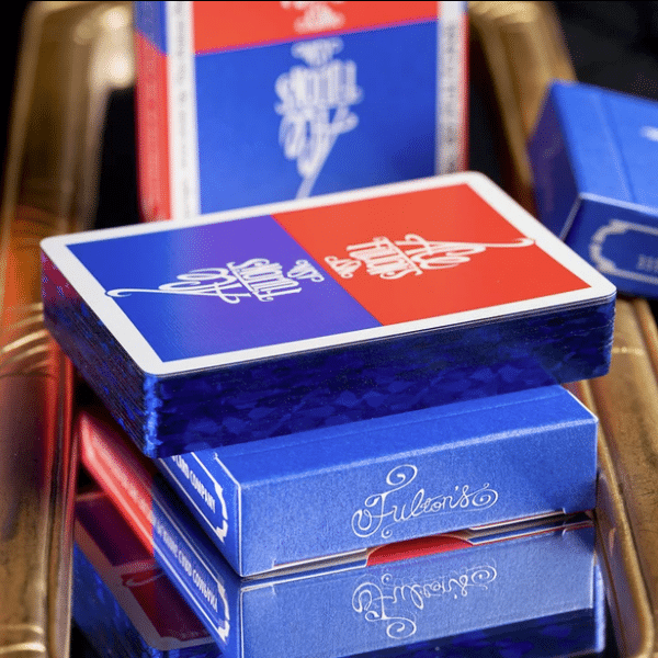 Ace Fulton's Casino Sample Limited Gilded Edition- Blue Playing Cards by Fulton