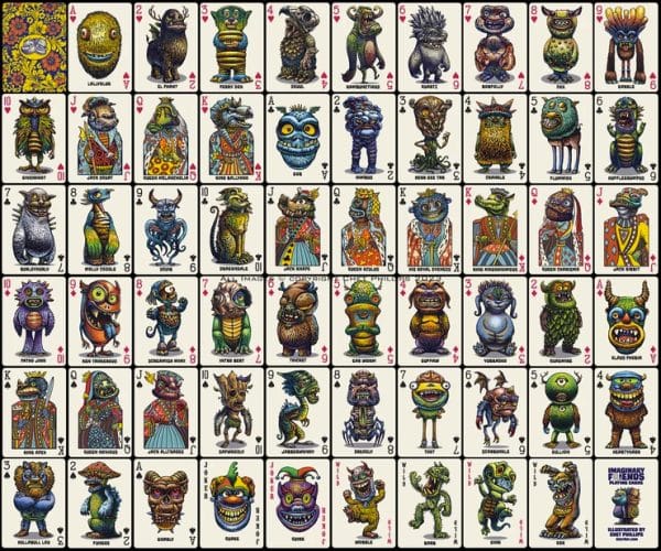 Imaginary Friends and Fiends Playing Card Deck by ChetArt - Image 5