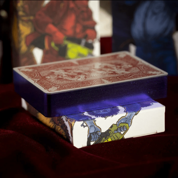 The Texas Chainsaw Massacre LimitedEdition Gilded-Purple Playing Cards by Fulton