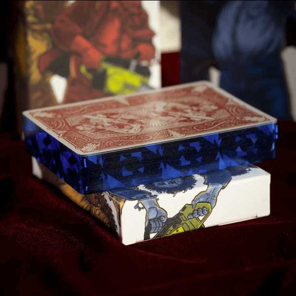 The Texas Chainsaw Massacre Limited Edition Gilded-Blue Playing Cards by Fulton