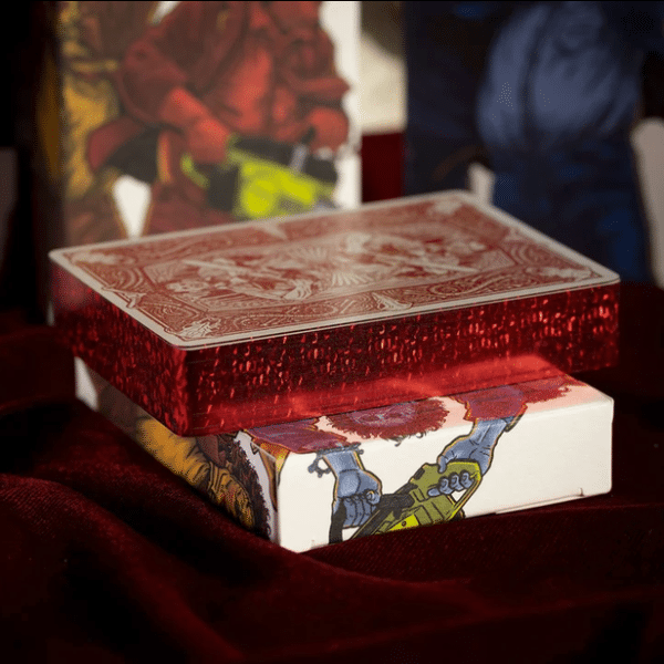 The Texas Chainsaw Massacre Limited Edition Gilded-Red Playing Cards by Fulton