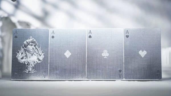 Alabaster Platinum Michelangelo Playing Cards by TCC Fashion - Image 11