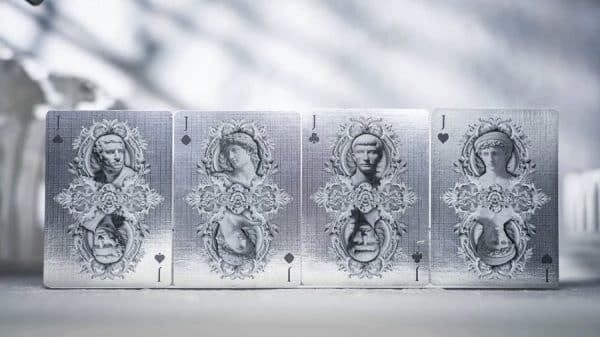 Alabaster Platinum Michelangelo Playing Cards by TCC Fashion - Image 8