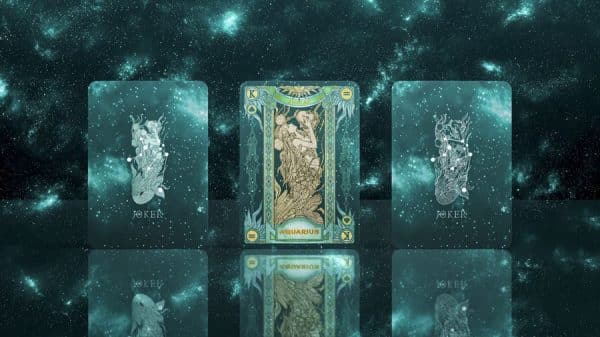 Zodiac Aquarius Luminous Edition Playing Cards by TCC - Image 4