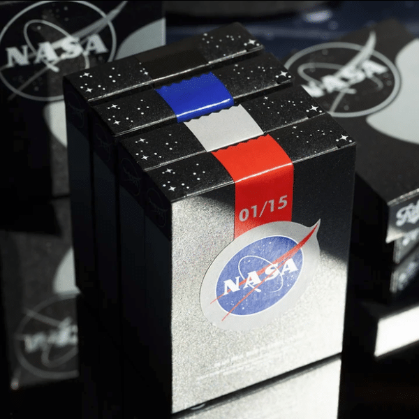 NASA Black Hole “Meatball” Logo Gilded Edition- Black Playing Cards by Fulton - Image 17