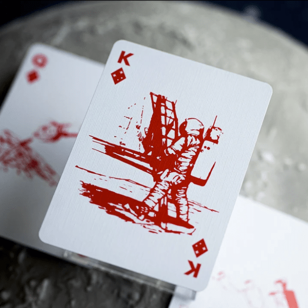 NASA Holographic Foil “Meatball” Logo Gilded- Silver Playing Cards by Fulton - Image 12